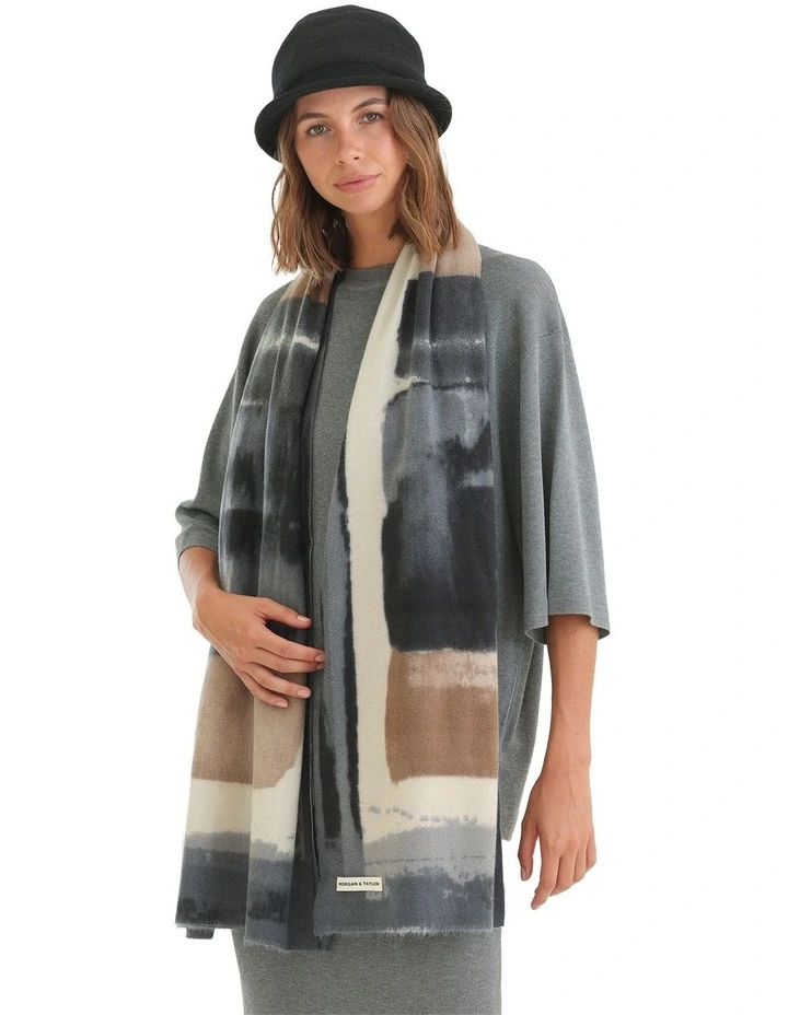 Aisha Scarf in Grey image 5