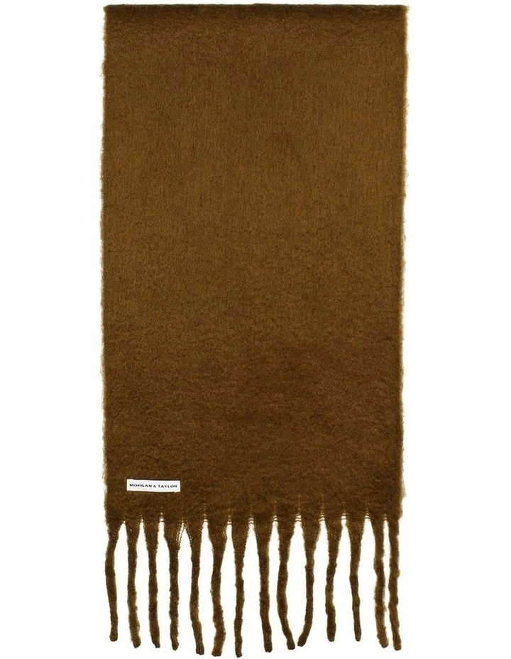 Cosette Chunky Two-Toned Scarf in Brown image 1