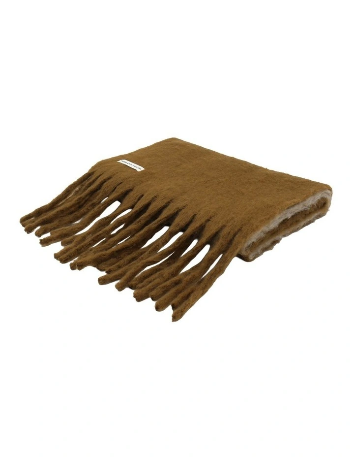 Cosette Chunky Two-Toned Scarf in Brown image 4