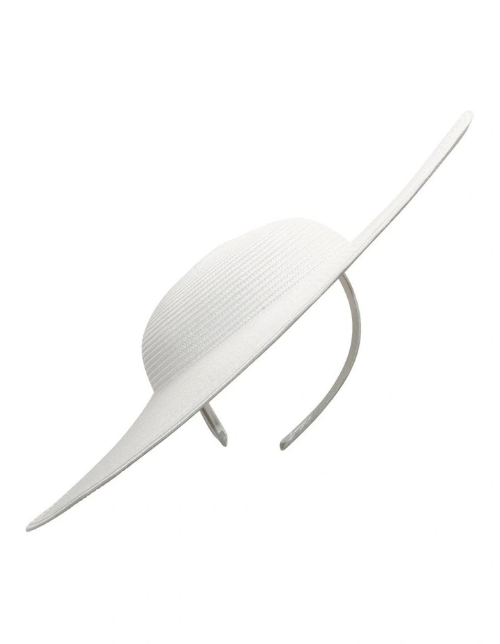 Mona Plate Racewear Hat in White image 1