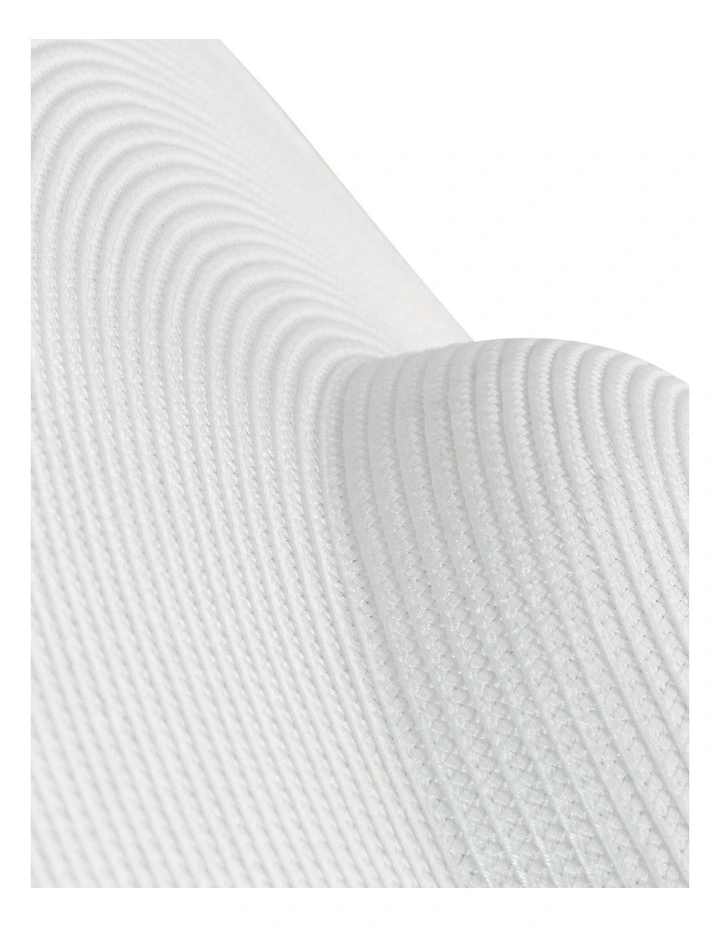 Mona Plate Racewear Hat in White image 3