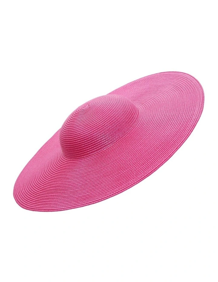 Mona Plate Racewear Hat in Hot Pink image 4