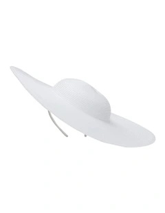 Mona Plate Racewear Hat in White