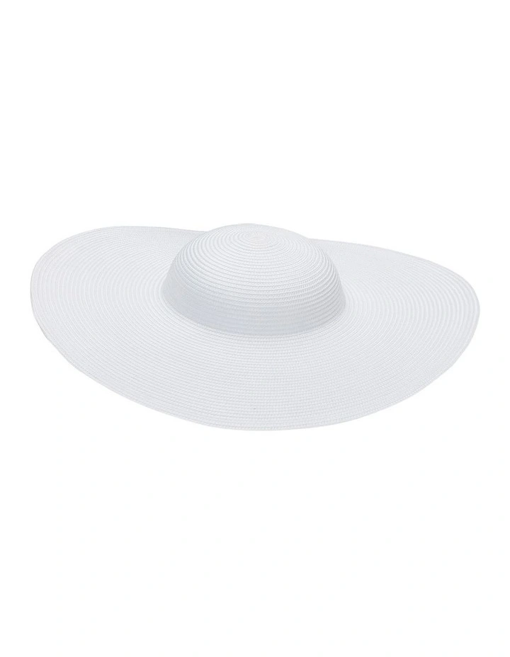 Mona Plate Racewear Hat in White image 4