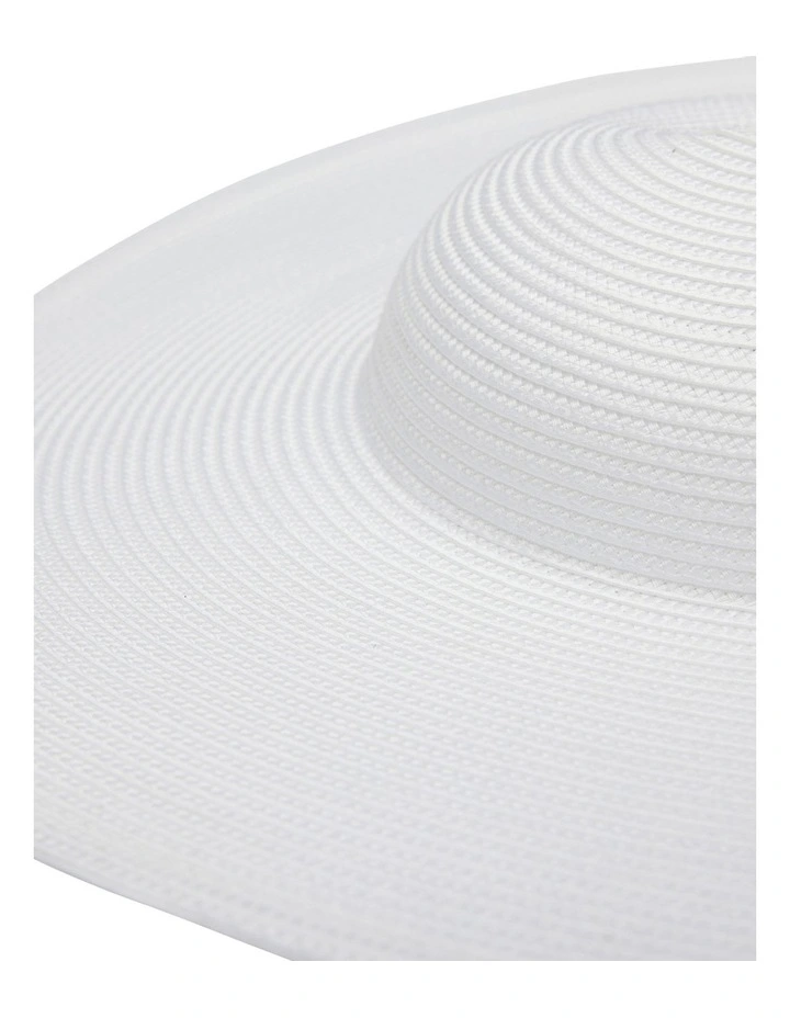 Mona Plate Racewear Hat in White image 6
