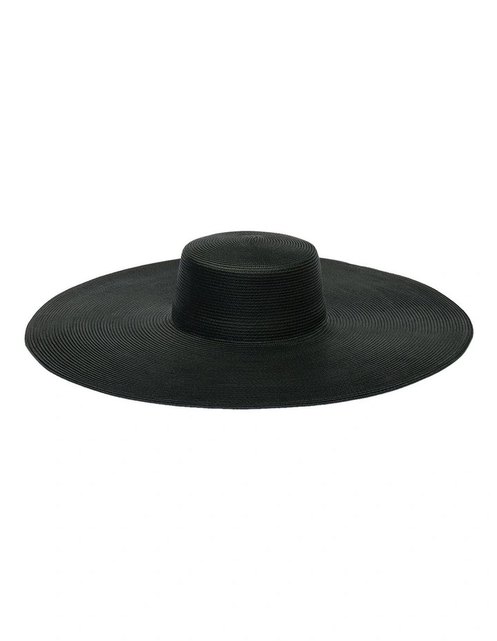 Savannah Boater Racewear Hat in Black image 1