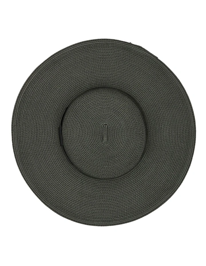 Macy Boater Racewear Hat in Black image 5