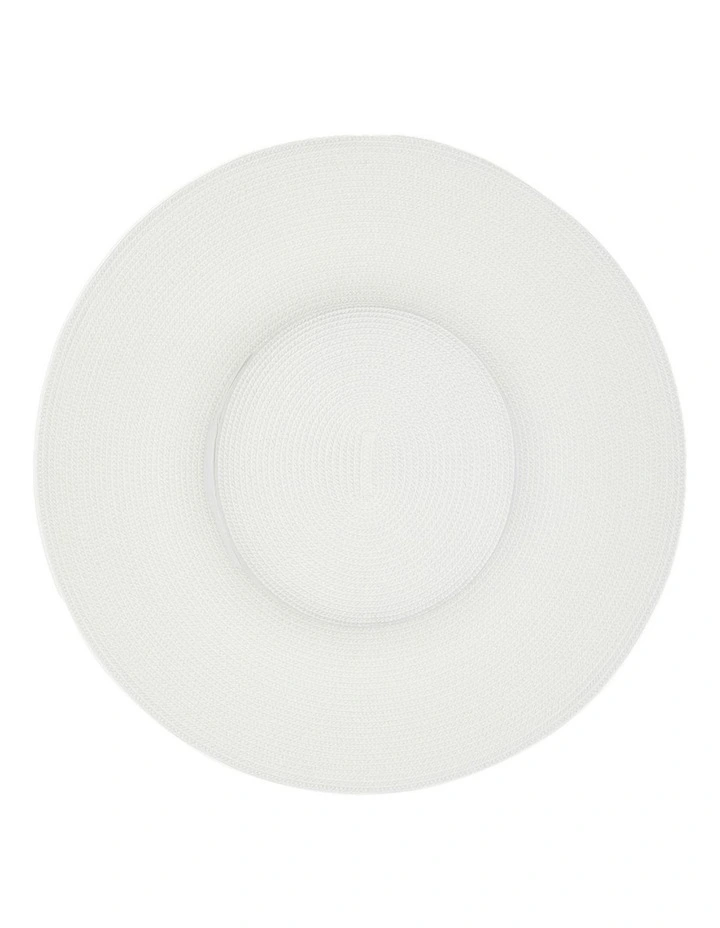 Macy Boater Racewear Hat in White image 6