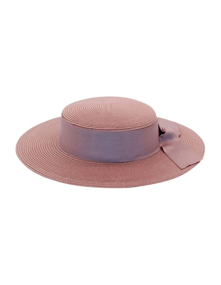 Clarke Racewear Boater in Blush Pink image 7