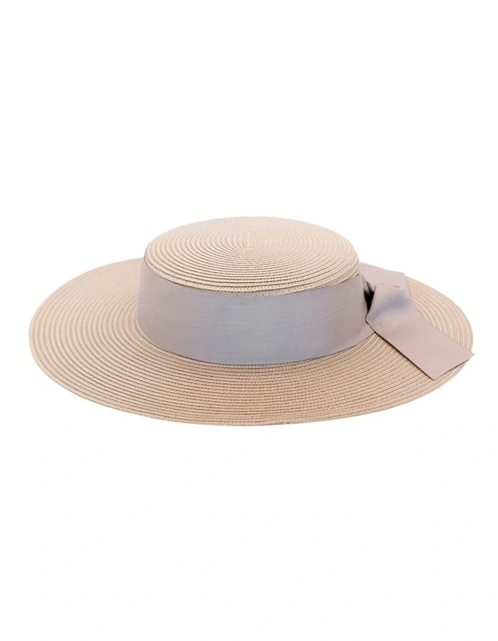 Clarke Boater Racewear Hat in Nude image 4