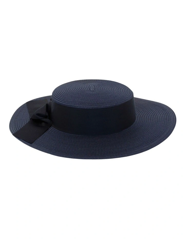 Clarke Racewear Boater in Navy Blue image 2