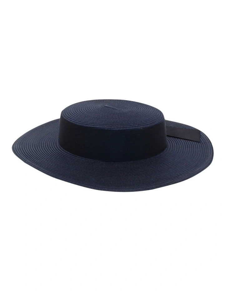 Clarke Racewear Boater in Navy Blue image 3