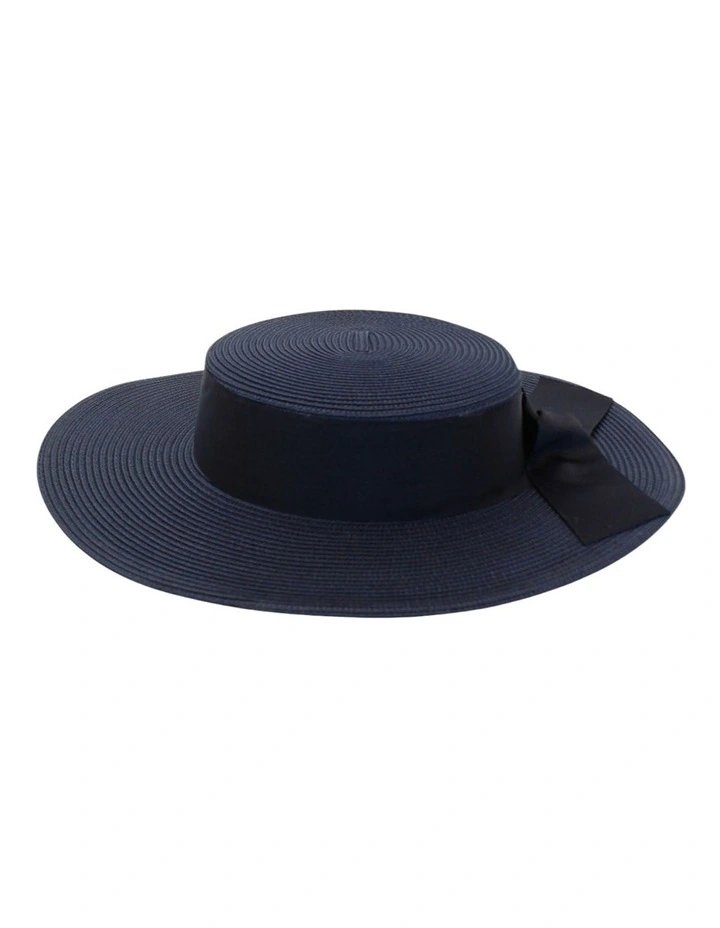 Clarke Racewear Boater in Navy Blue image 4