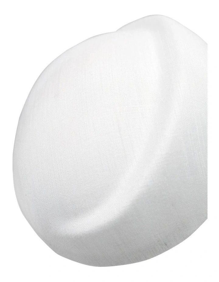Evelyn Beret Fascinator in White image 4