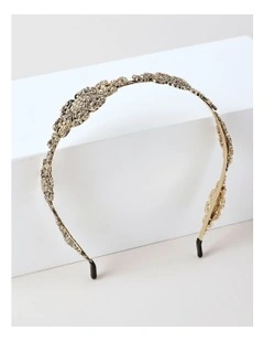 Deco Gold Headband in Gold
