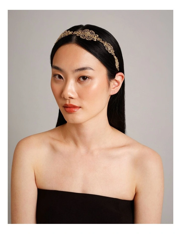 Deco Gold Headband in Gold image 2