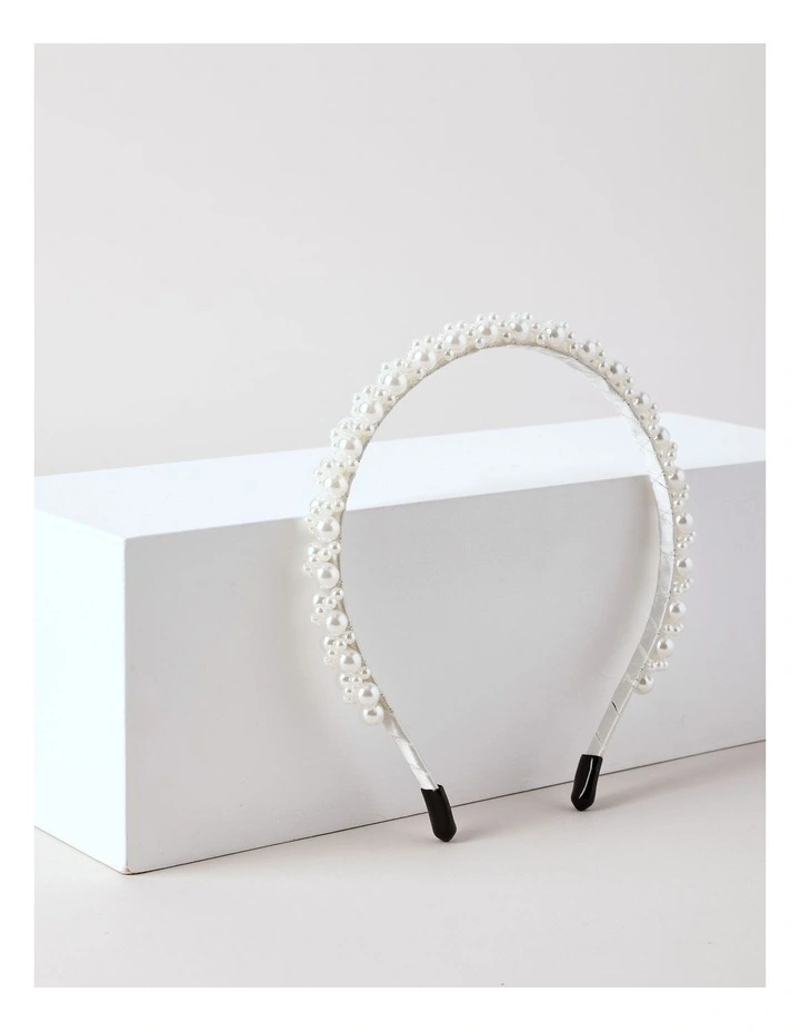 Pearl Headband in Pearl image 2
