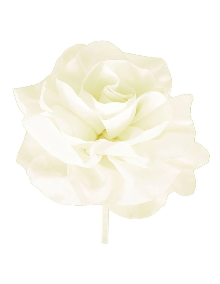 Large Flower On Headband in Ivory image 2