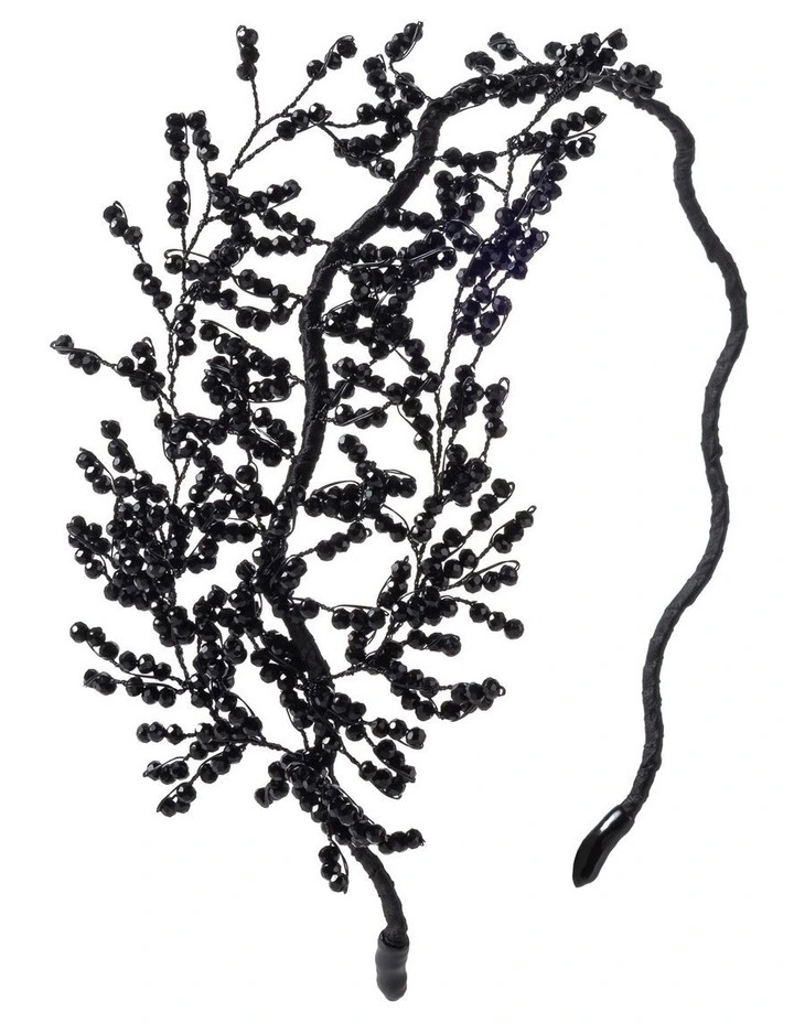 Handmade Headband in Black image 2