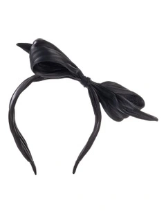 Bow Headband in Black