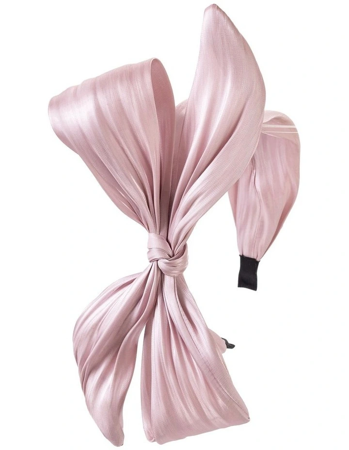 Bow Headband in Blush image 2