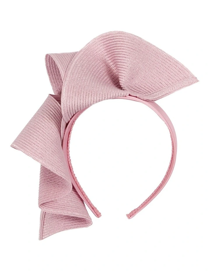 Elegant Wave Fascinator in Dusky Pink image 2