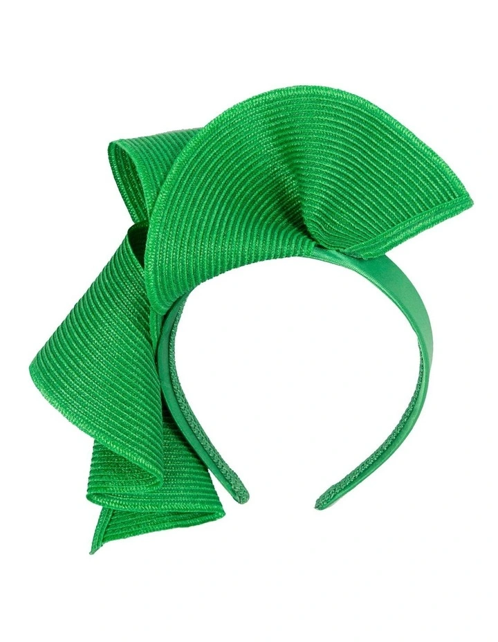 Elegant Wave Fascinator in Emerald image 2