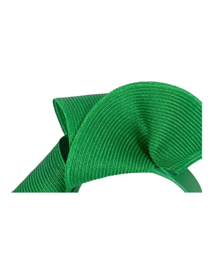Elegant Wave Fascinator in Emerald image 3
