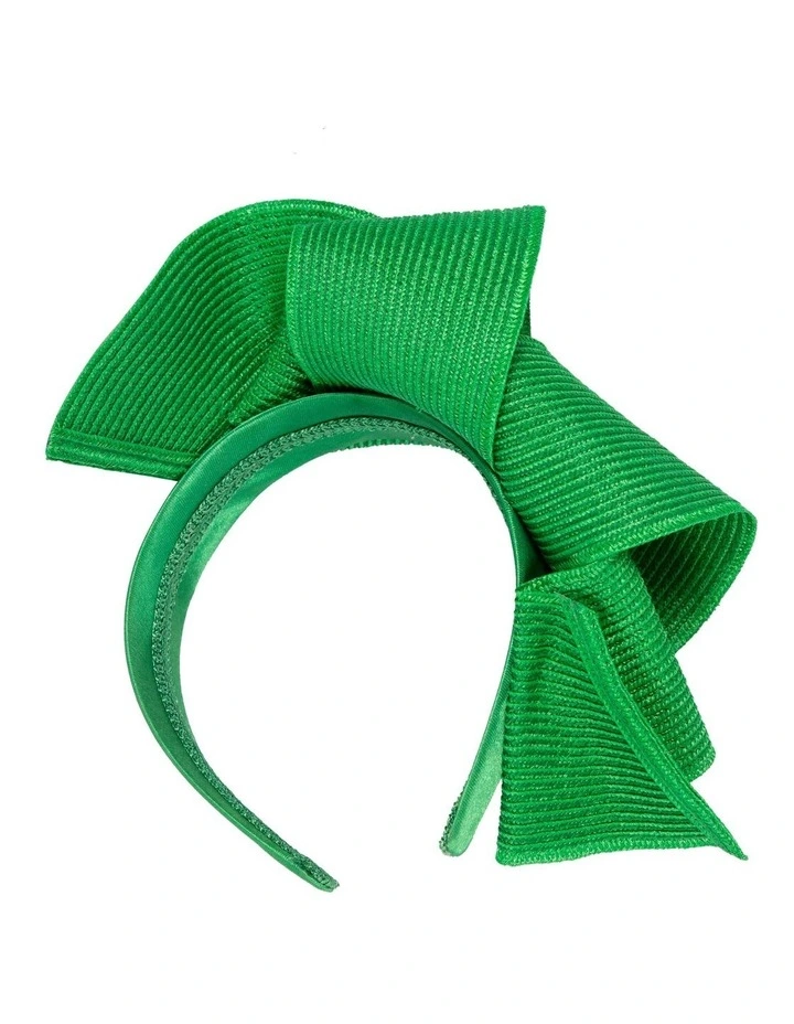 Elegant Wave Fascinator in Emerald image 4