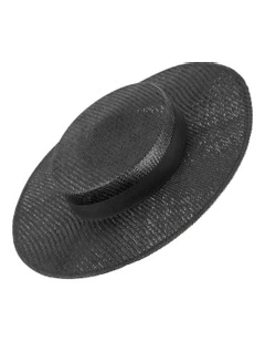 Boater Hat in Black