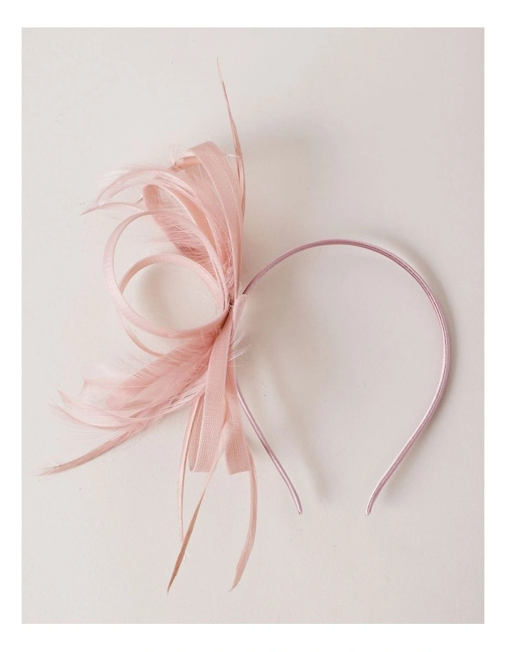 Multi Loop Fascinator in Dusty Pink image 1