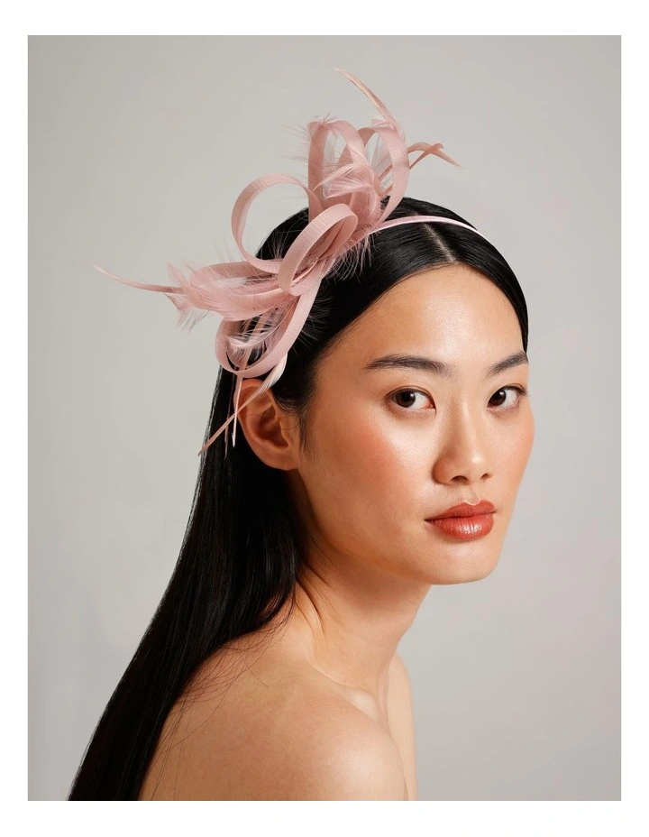 Multi Loop Fascinator in Dusty Pink image 2