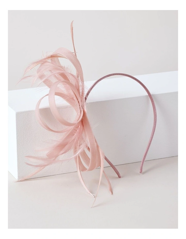 Multi Loop Fascinator in Dusty Pink image 3