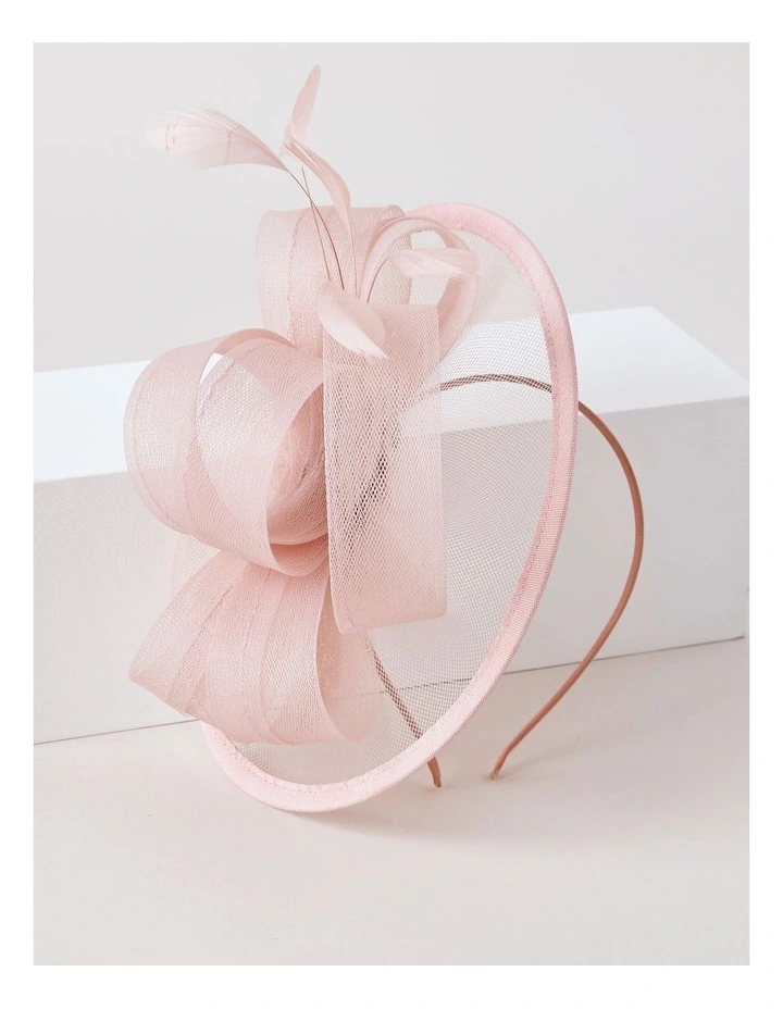 Plate Fascinator in Dusty Pink image 1