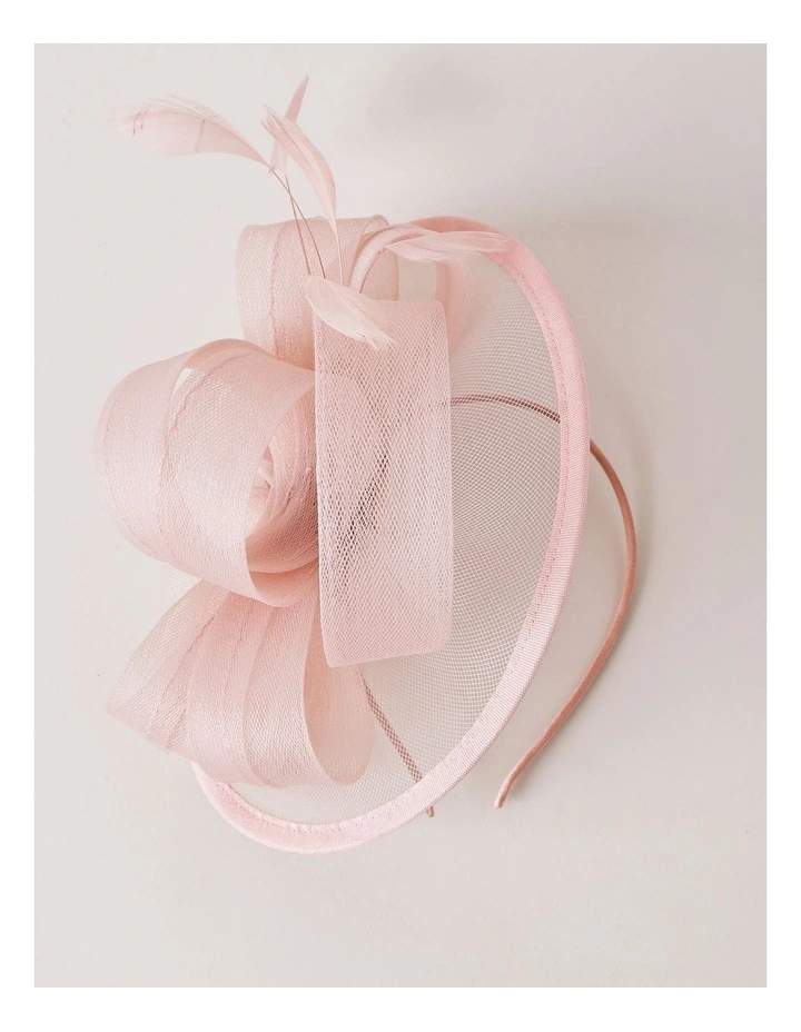Plate Fascinator in Dusty Pink image 4