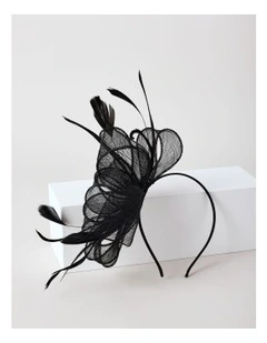 Bow Fascinator in Black