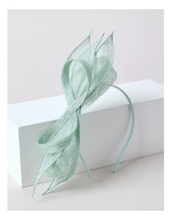 Looped Floral Fascinator in Blue