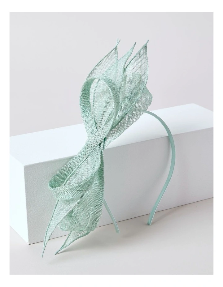 Looped Floral Fascinator in Blue image 1