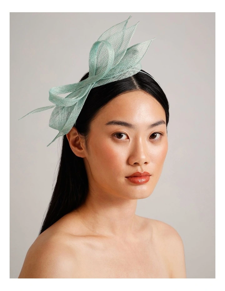 Looped Floral Fascinator in Blue image 2