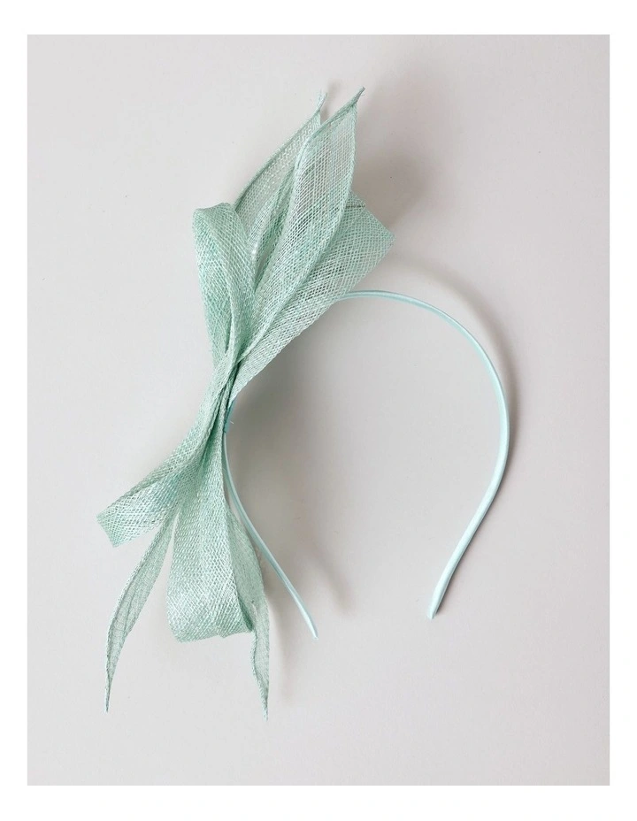 Looped Floral Fascinator in Blue image 3