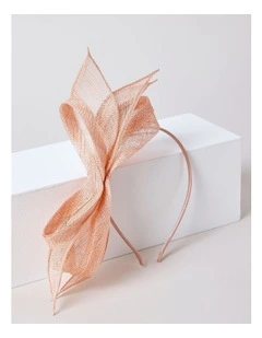 Looped Floral Fascinator in Pink