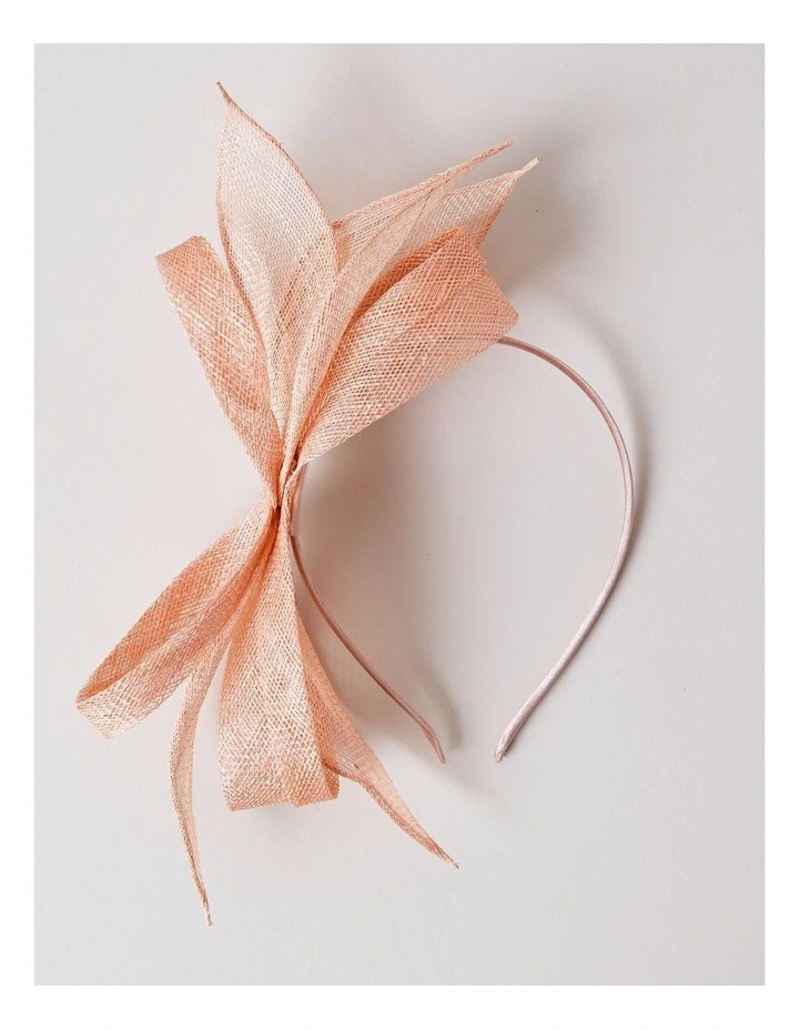 Looped Floral Fascinator in Pink image 3