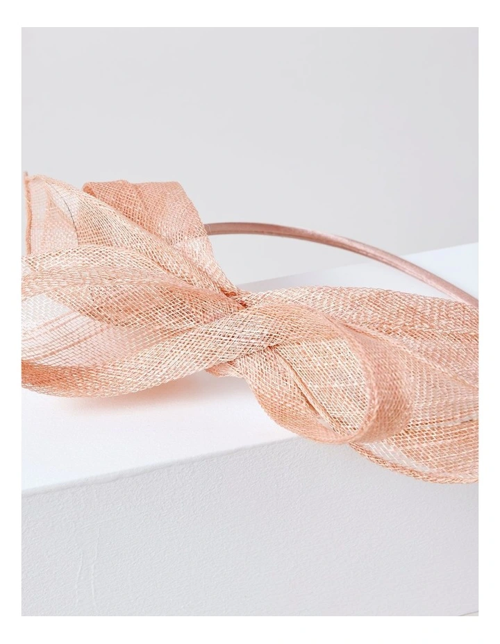 Looped Floral Fascinator in Pink image 4