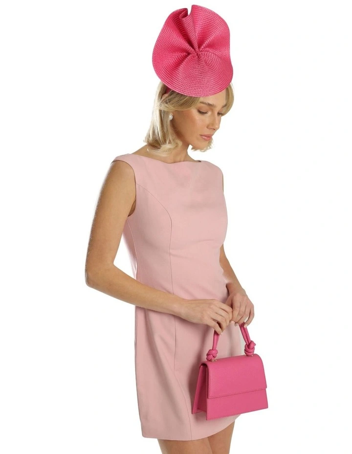 Zaria Fascinator in Fuchsia Pink image 3