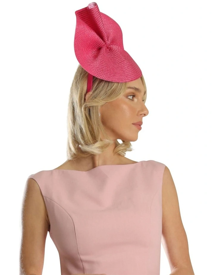 Zaria Fascinator in Fuchsia Pink image 5