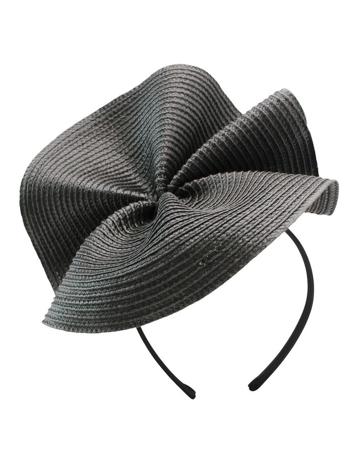 Zaria Fascinator in Black image 5