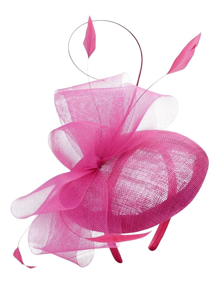 Gabriela Fascinator in Hot Pink image 1