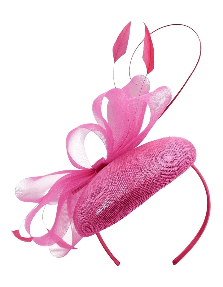 Gabriela Fascinator in Hot Pink image 4