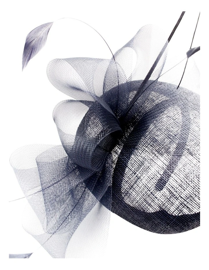 Gabriela Fascinator in Navy Blue image 5
