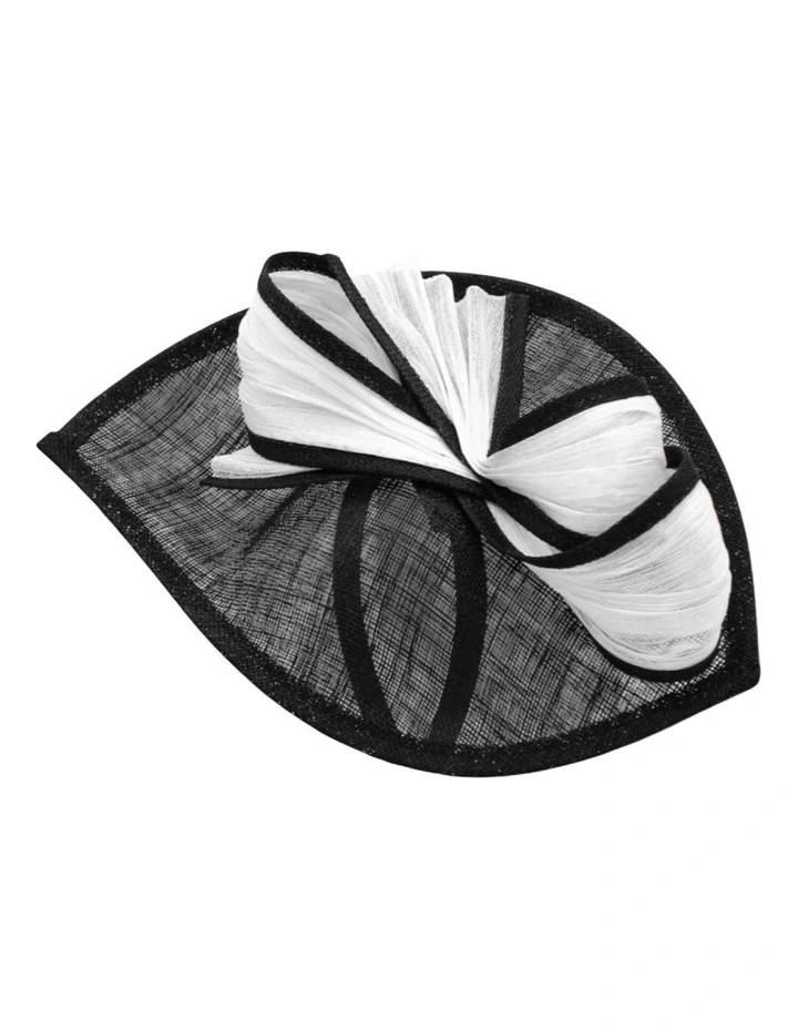 Xanthia Fascinator in Black/White image 4